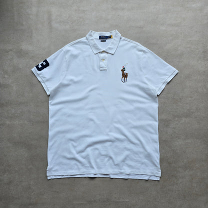 Ralph Lauren White Big Pony Polo Shirt - XXL