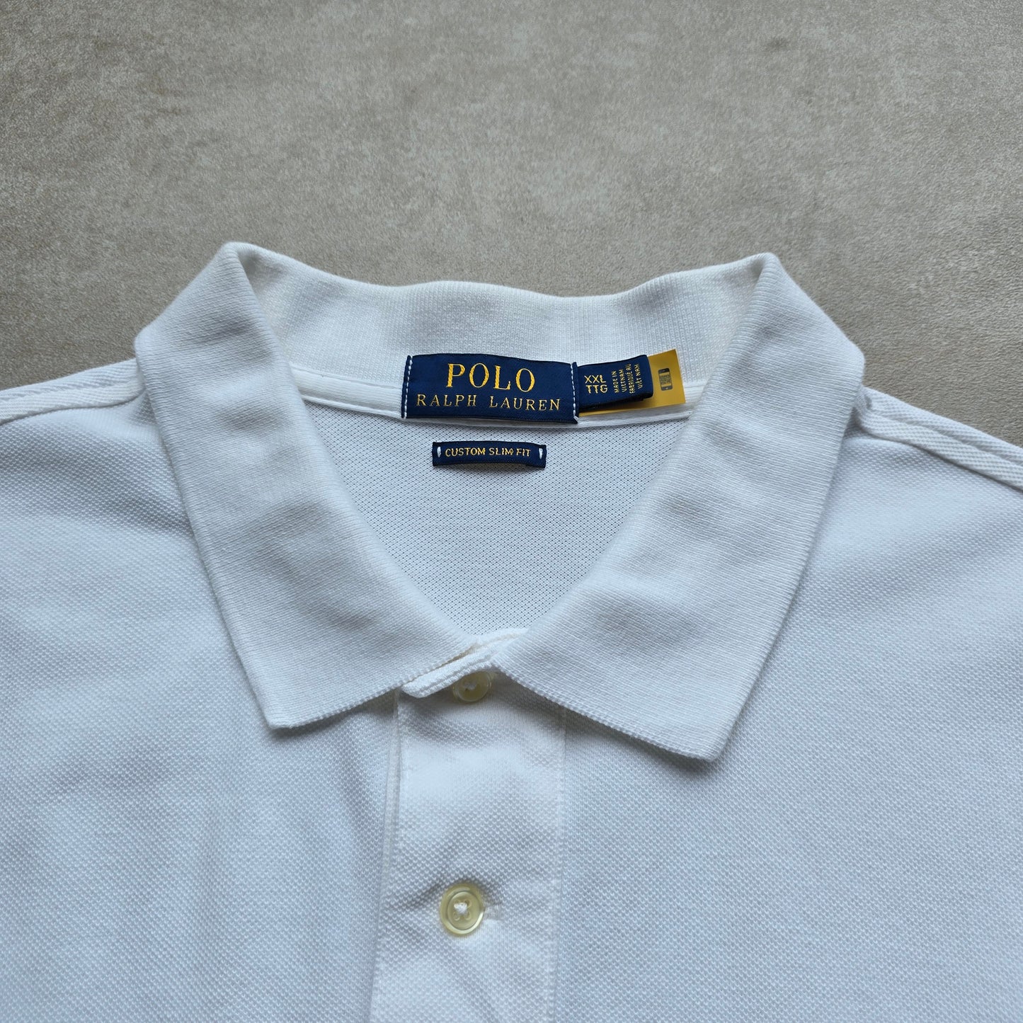 Ralph Lauren White Big Pony Polo Shirt - XXL