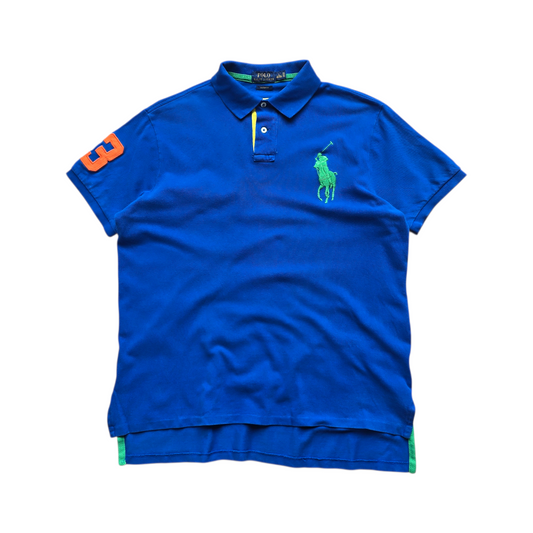 Ralph Lauren Blue Big Pony Polo Shirt - L
