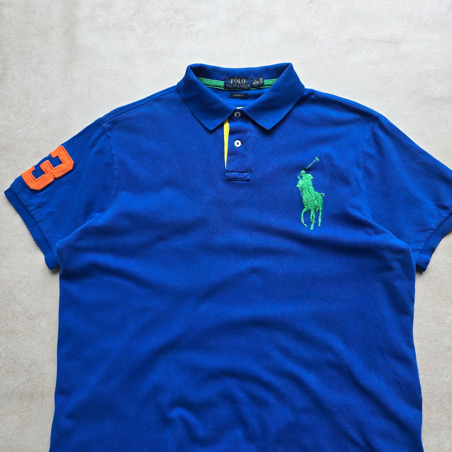 Ralph Lauren Blue Big Pony Polo Shirt - L