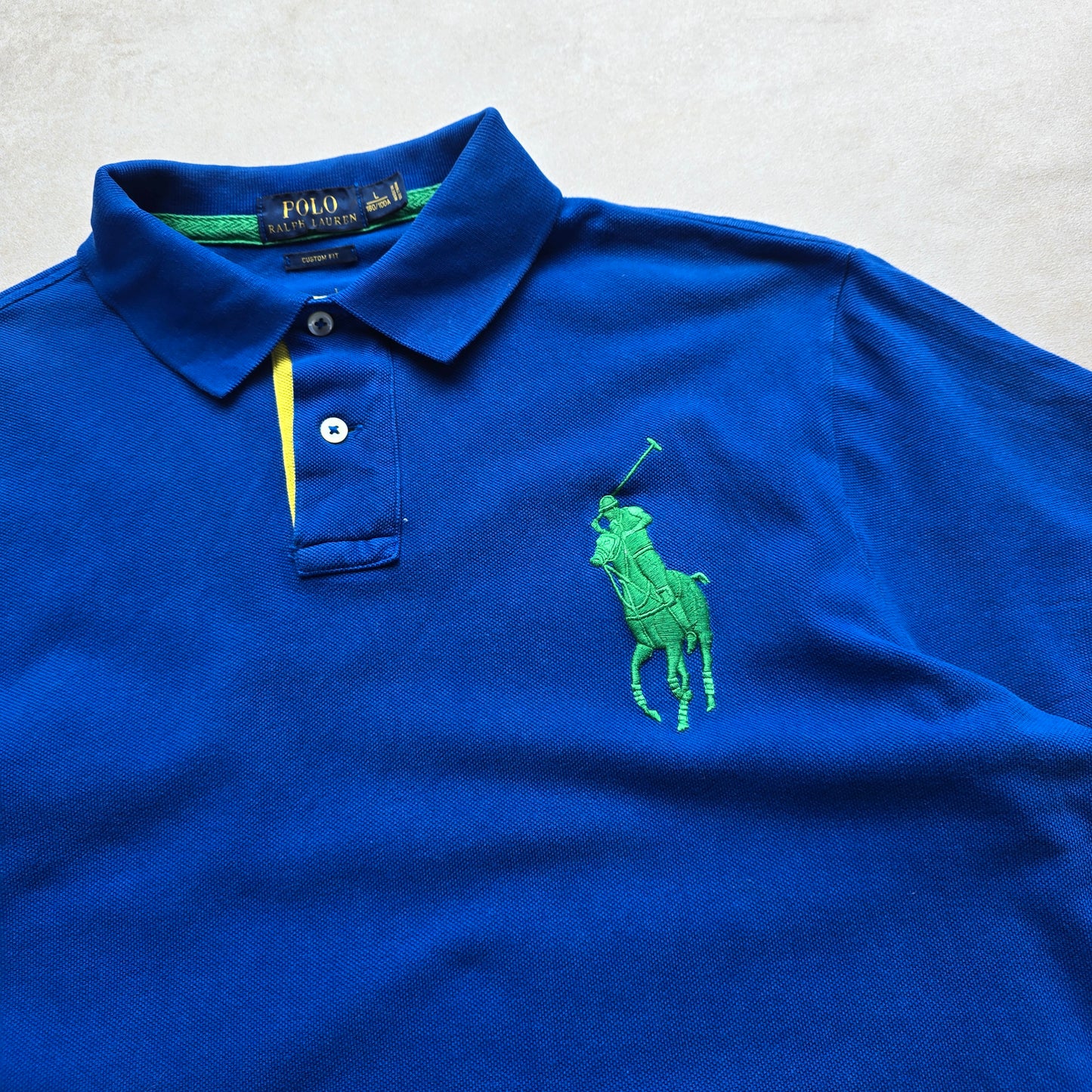 Ralph Lauren Blue Big Pony Polo Shirt - L