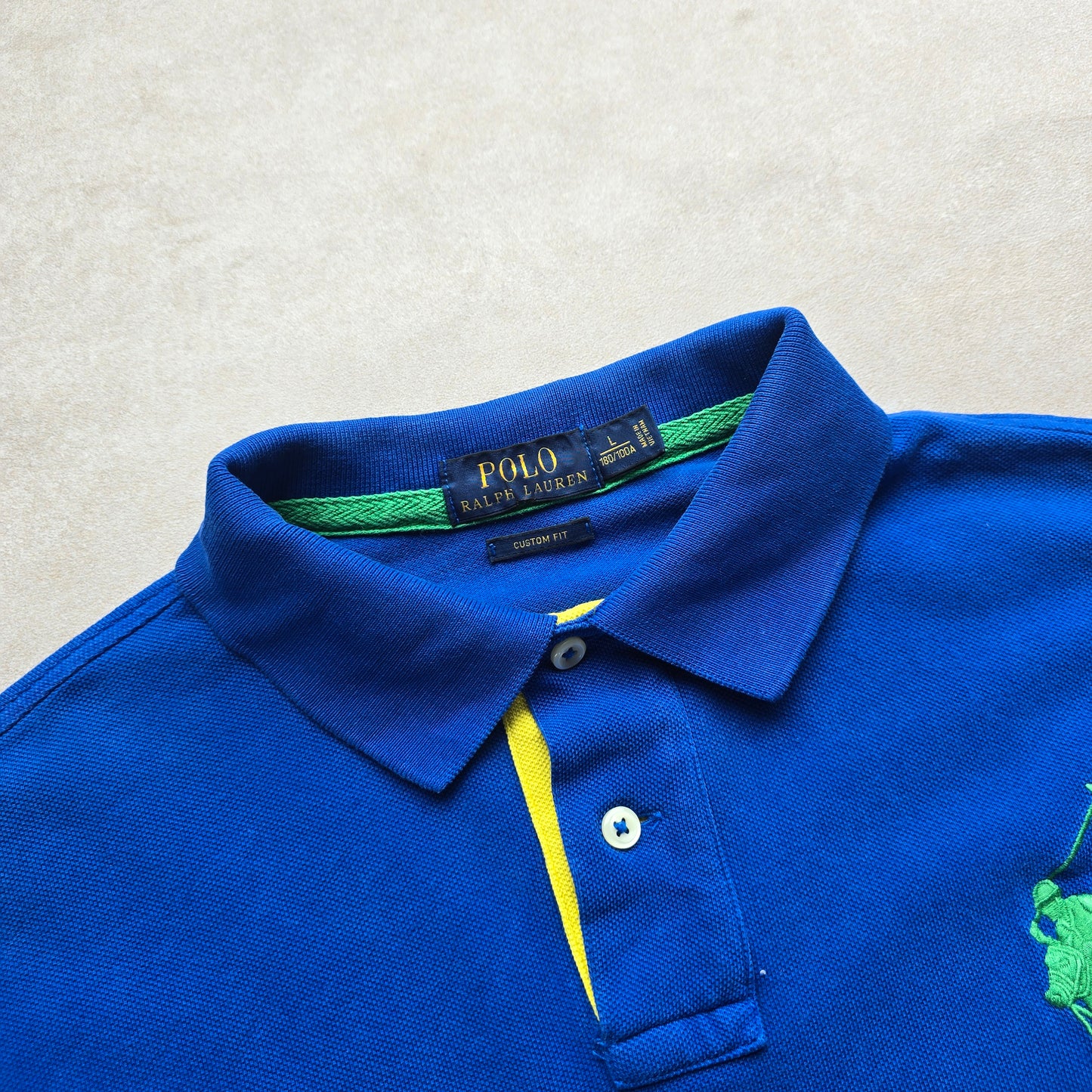 Ralph Lauren Blue Big Pony Polo Shirt - L
