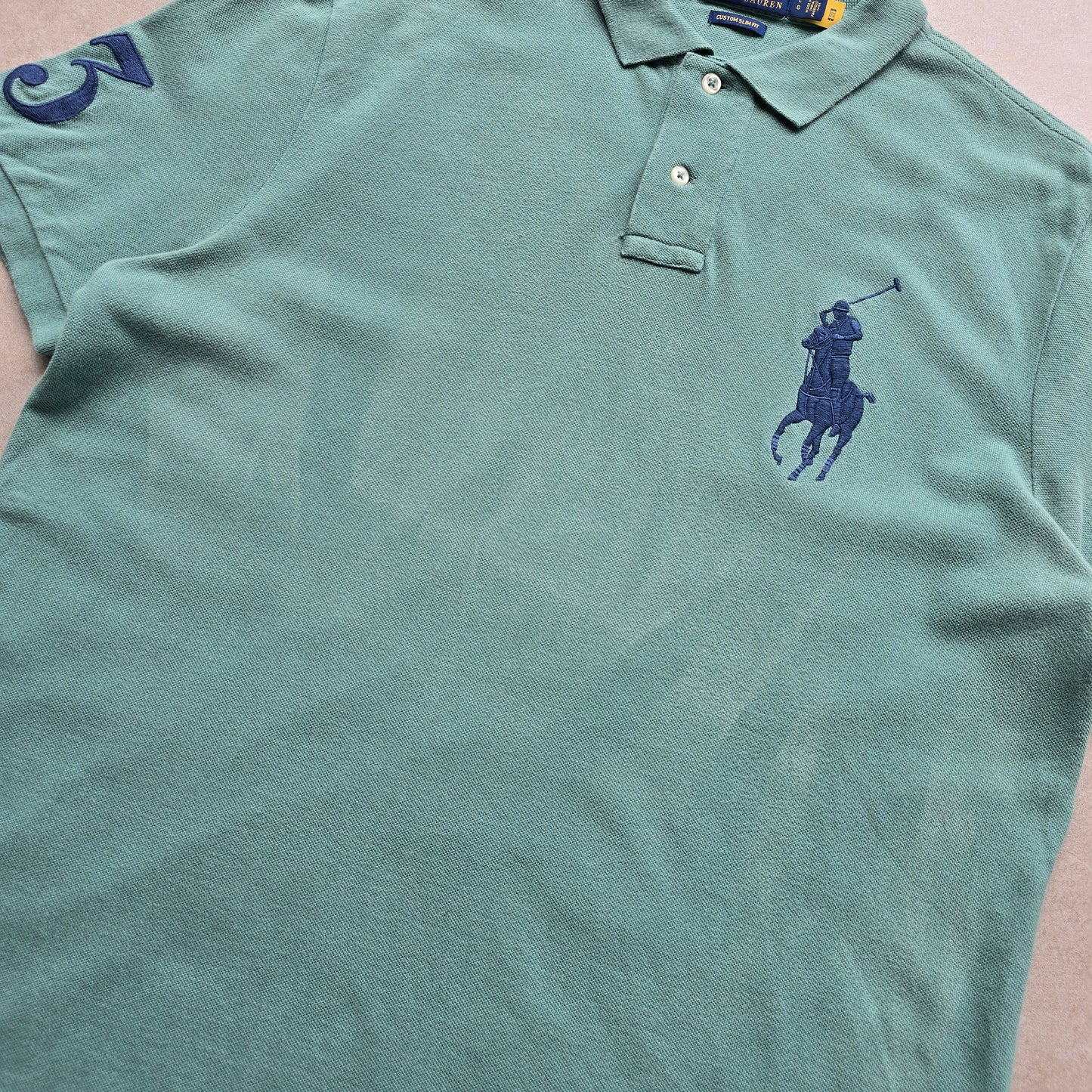 Ralph Lauren Green Big Pony Polo Shirt - L
