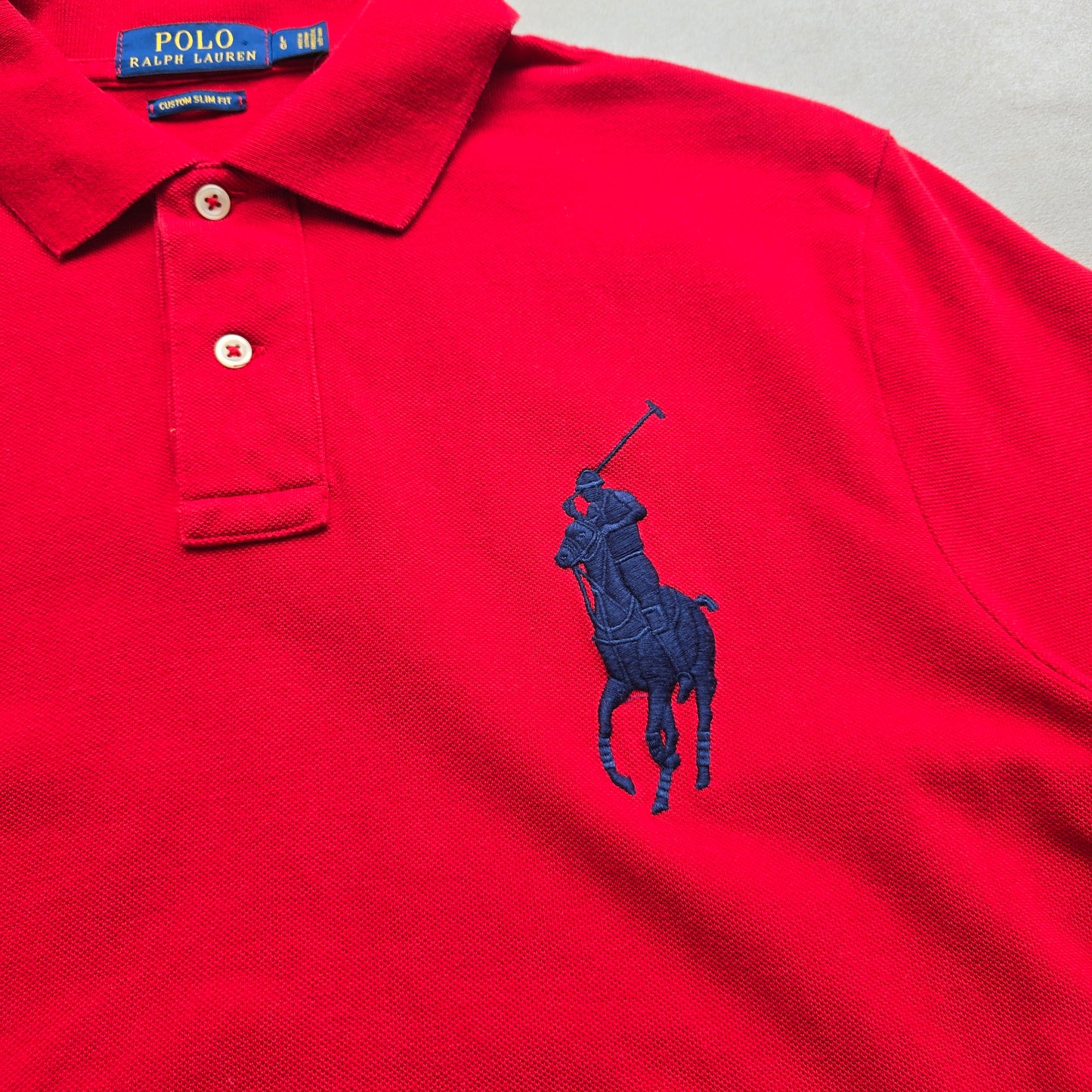 Ralph Lauren Red Big Pony Polo Shirt - L