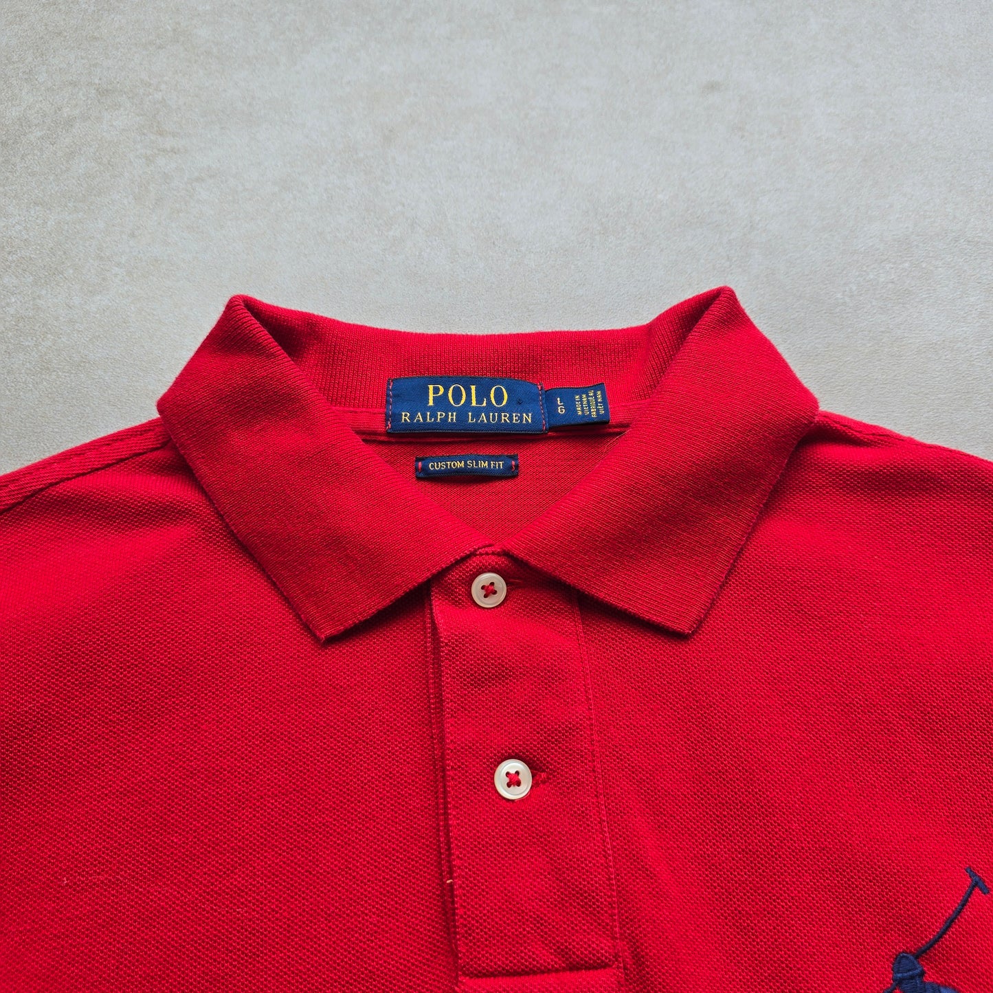 Ralph Lauren Red Big Pony Polo Shirt - L