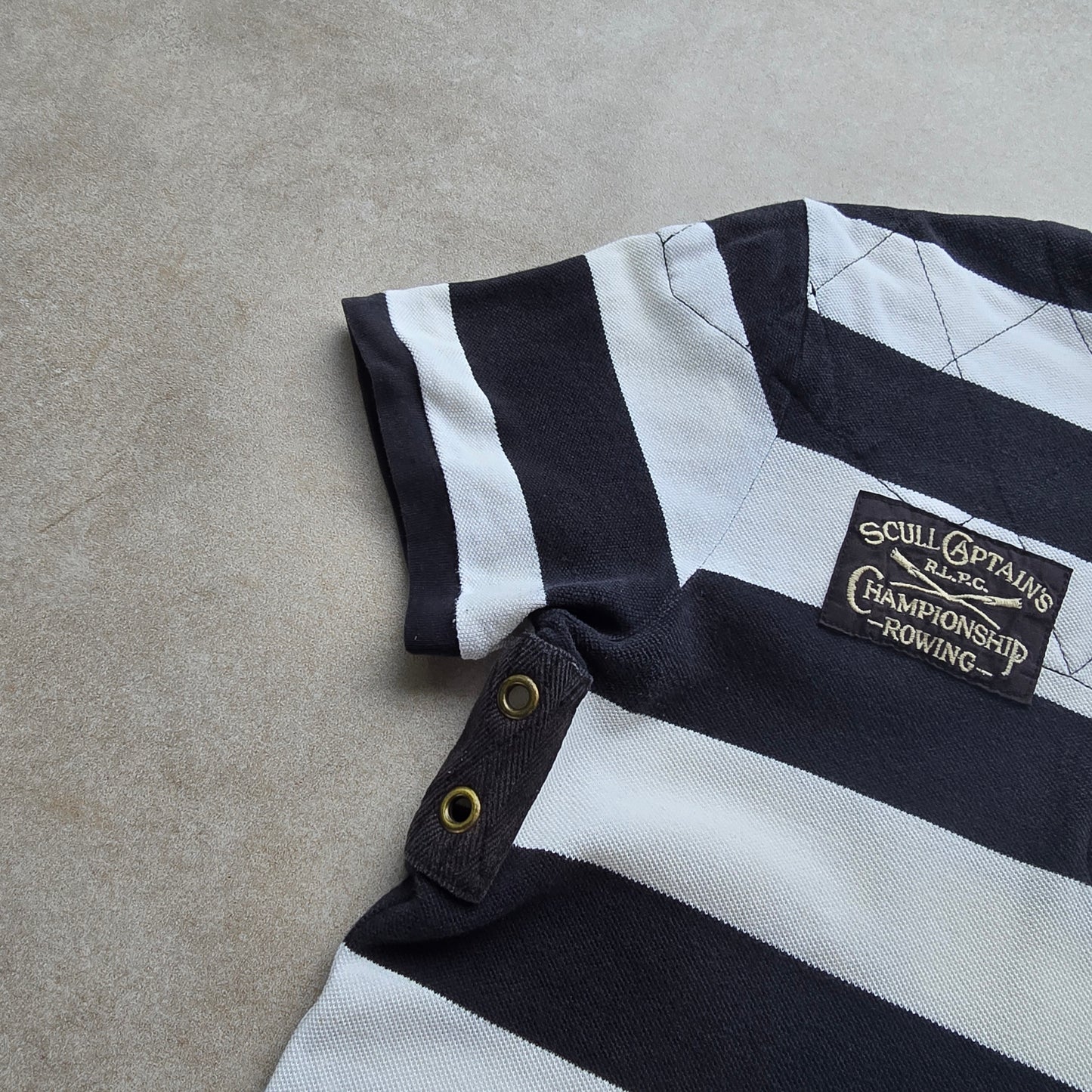 RARE Vintage Ralph Lauren Skull Captain's Polo Shirt - S