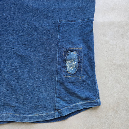 RARE Ralph Lauren Cut n Sew Short Sleeve Button Up Shirt - L