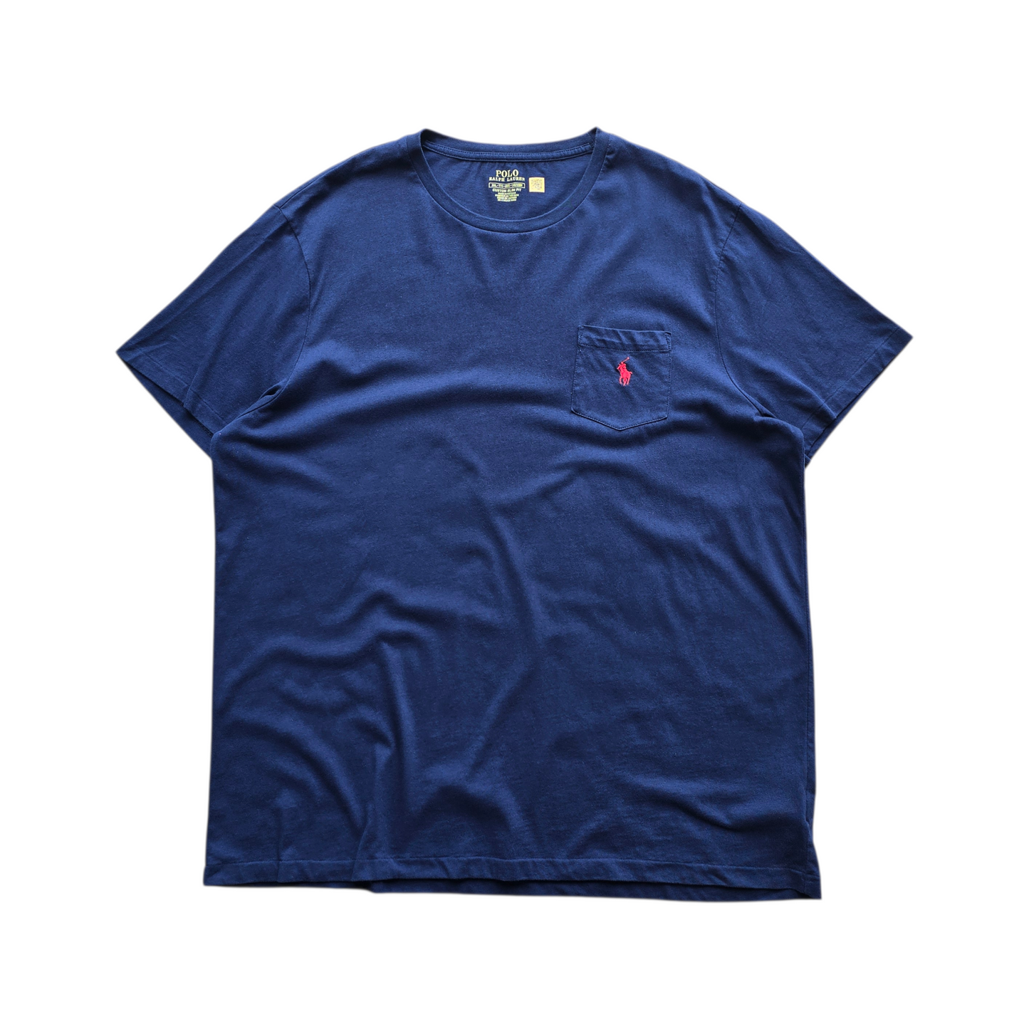 Ralph Lauren Navy Pocket Tee - XXL