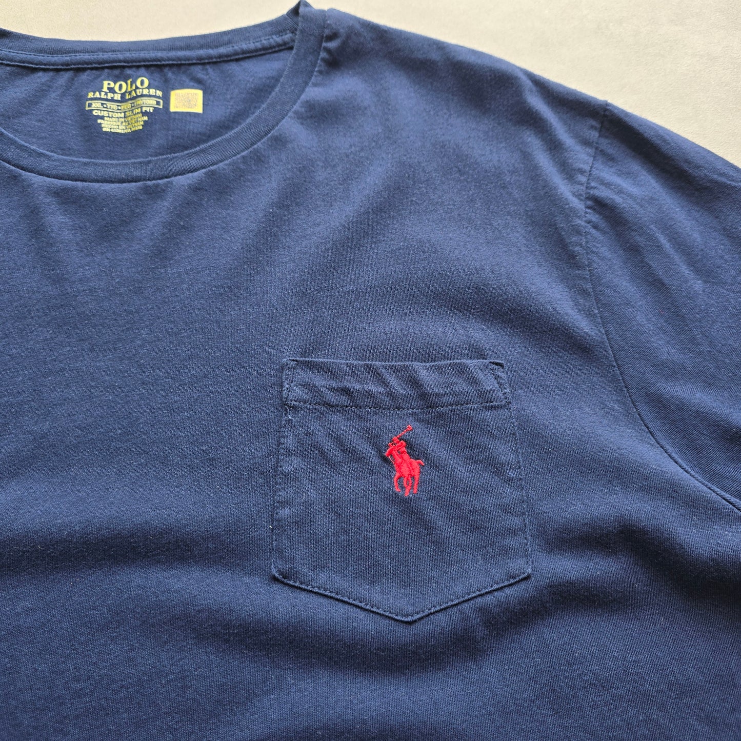 Ralph Lauren Navy Pocket Tee - XXL