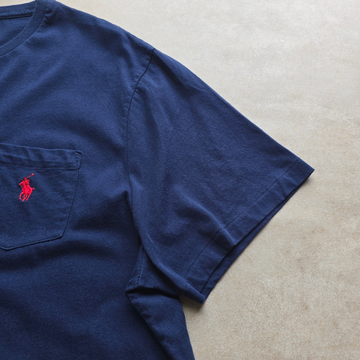 Ralph Lauren Navy Pocket Tee - XXL