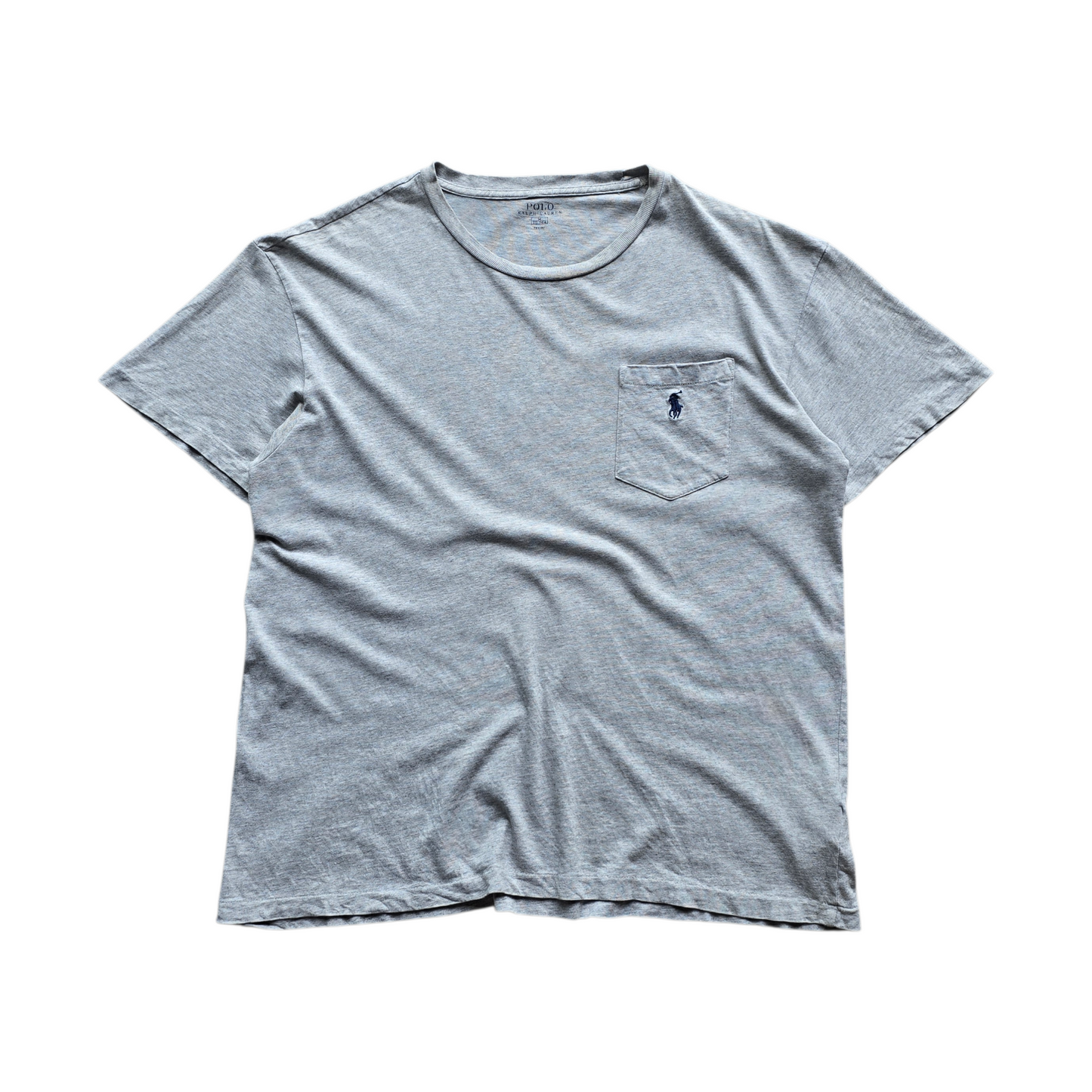 Ralph Lauren Grey Pocket Tee - M/L