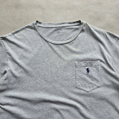 Ralph Lauren Grey Pocket Tee - M/L