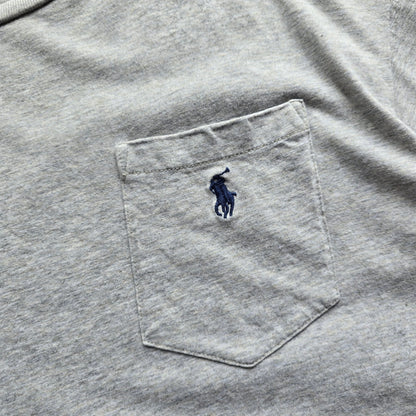 Ralph Lauren Grey Pocket Tee - M/L