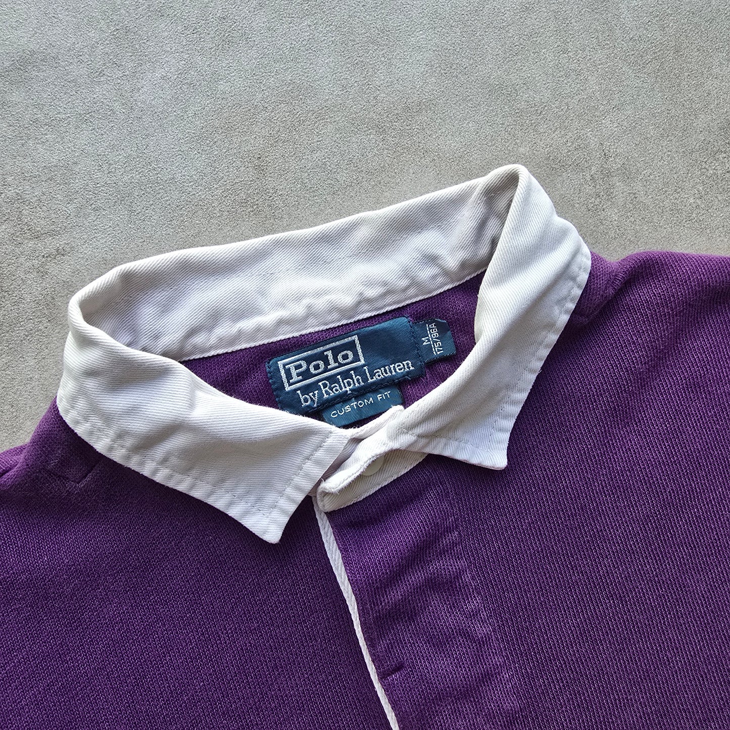 Vintage Ralph Lauren Purple Long Sleeve Polo Shirt - M