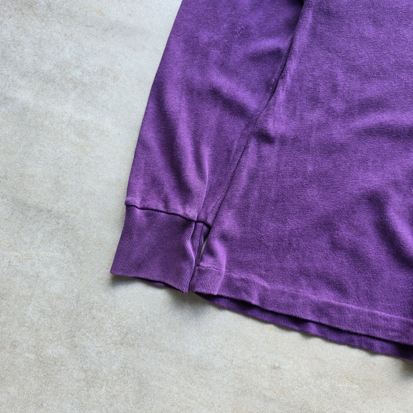 Vintage Ralph Lauren Purple Long Sleeve Polo Shirt - M