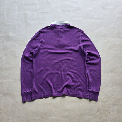 Vintage Ralph Lauren Purple Long Sleeve Polo Shirt - M