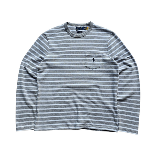 Ralph Lauren Striped Long Sleeve Knit Tee - M