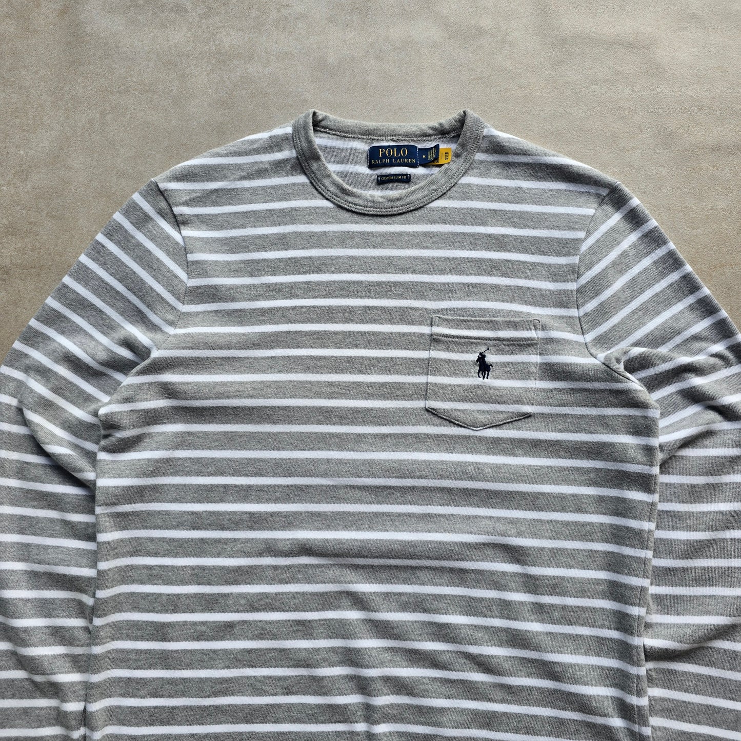 Ralph Lauren Striped Long Sleeve Knit Tee - M