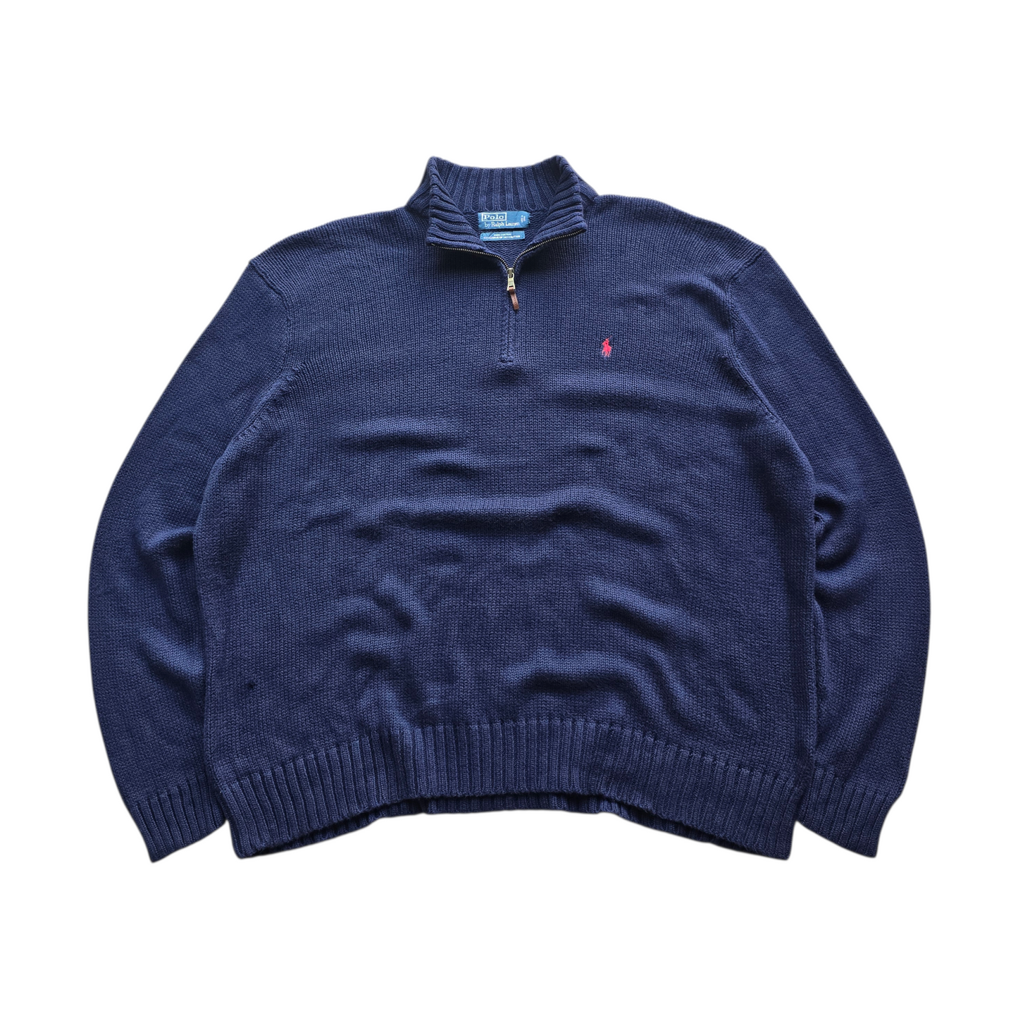 Vintage Ralph Lauren 1/4 Zip Knit Sweater - 3XL