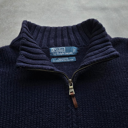 Vintage Ralph Lauren 1/4 Zip Knit Sweater - 3XL