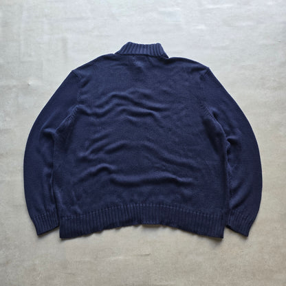 Vintage Ralph Lauren 1/4 Zip Knit Sweater - 3XL