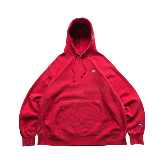 Champion Reverse Weave Faded Distressed Hoodie - XXL