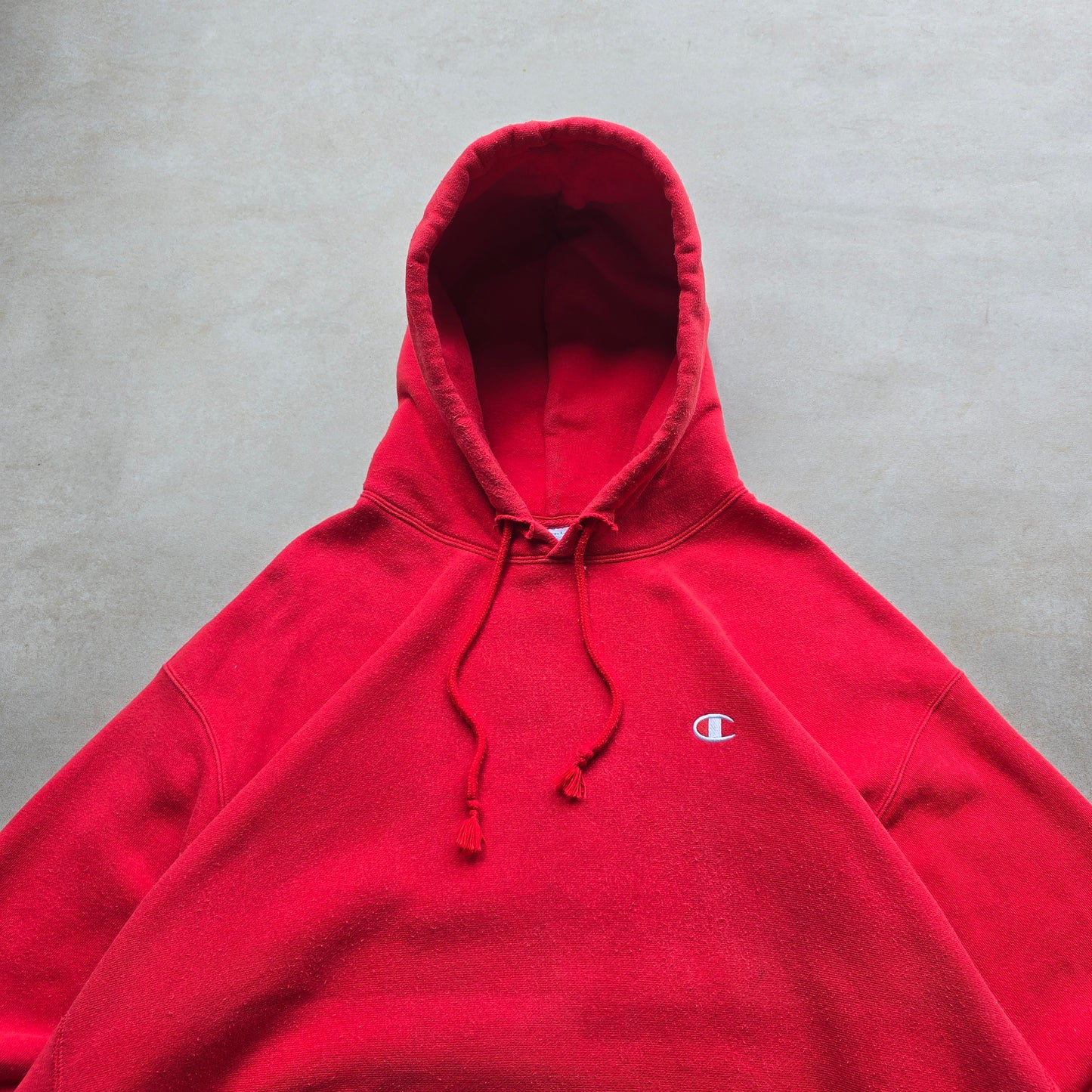 Champion Reverse Weave Faded Distressed Hoodie - XXL