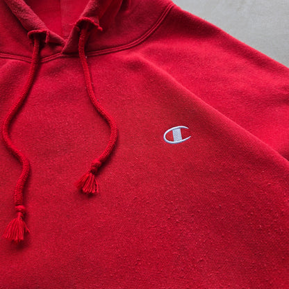 Champion Reverse Weave Faded Distressed Hoodie - XXL