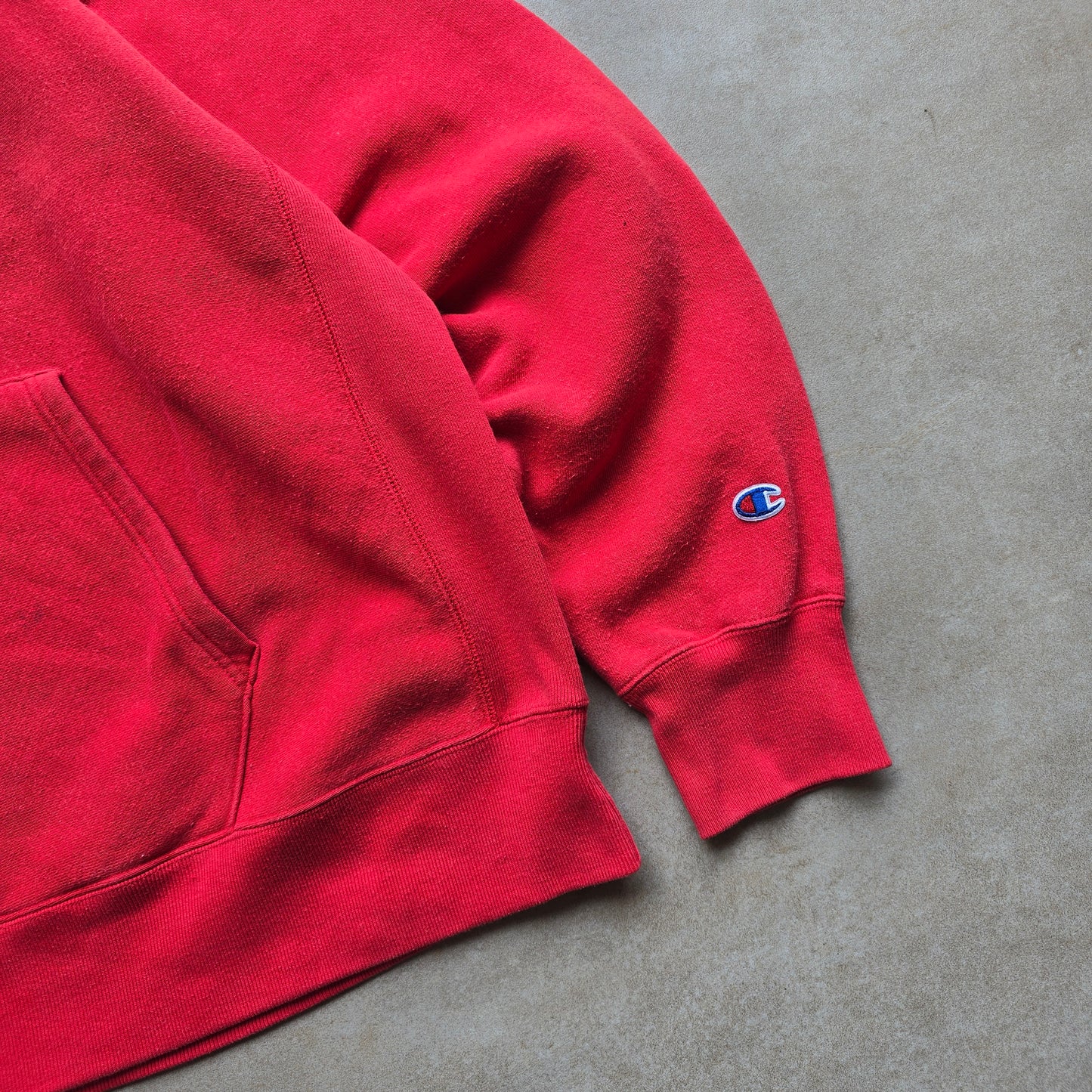 Champion Reverse Weave Faded Distressed Hoodie - XXL