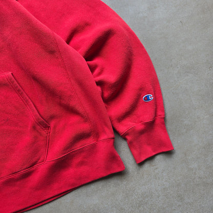 Champion Reverse Weave Faded Distressed Hoodie - XXL