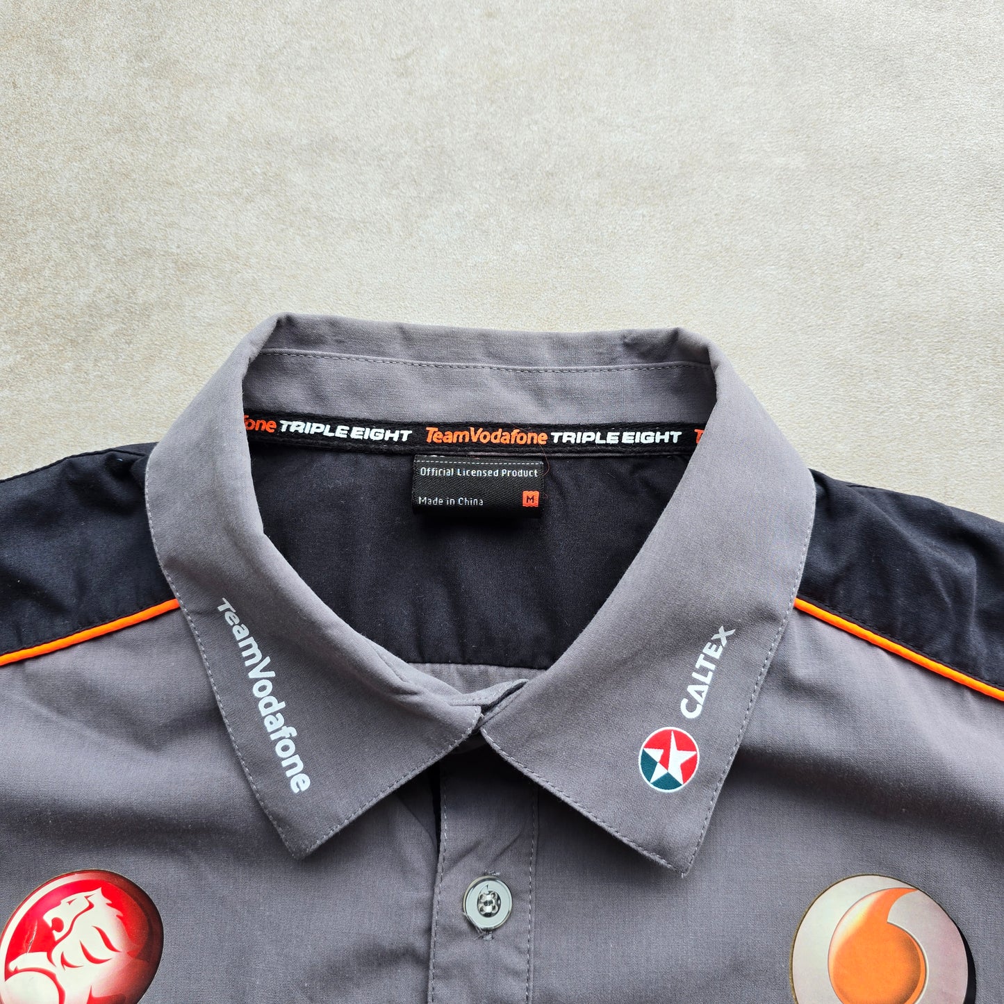 Vintage Holden Team Vodafone Short Sleeve Button Up Shirt - M