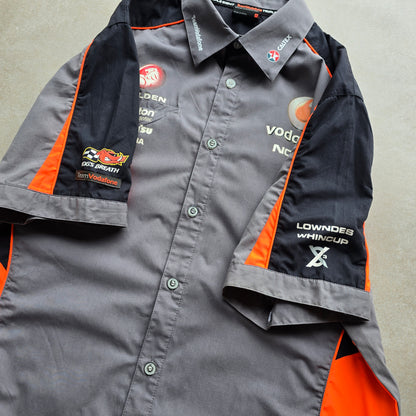 Vintage Holden Team Vodafone Short Sleeve Button Up Shirt - M