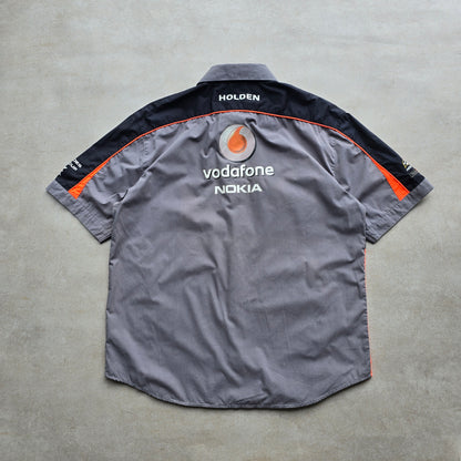 Vintage Holden Team Vodafone Short Sleeve Button Up Shirt - M