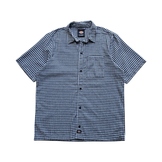 Dickies Check Short Sleeve Button Up Shirt - XL