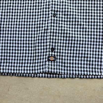 Dickies Check Short Sleeve Button Up Shirt - XL