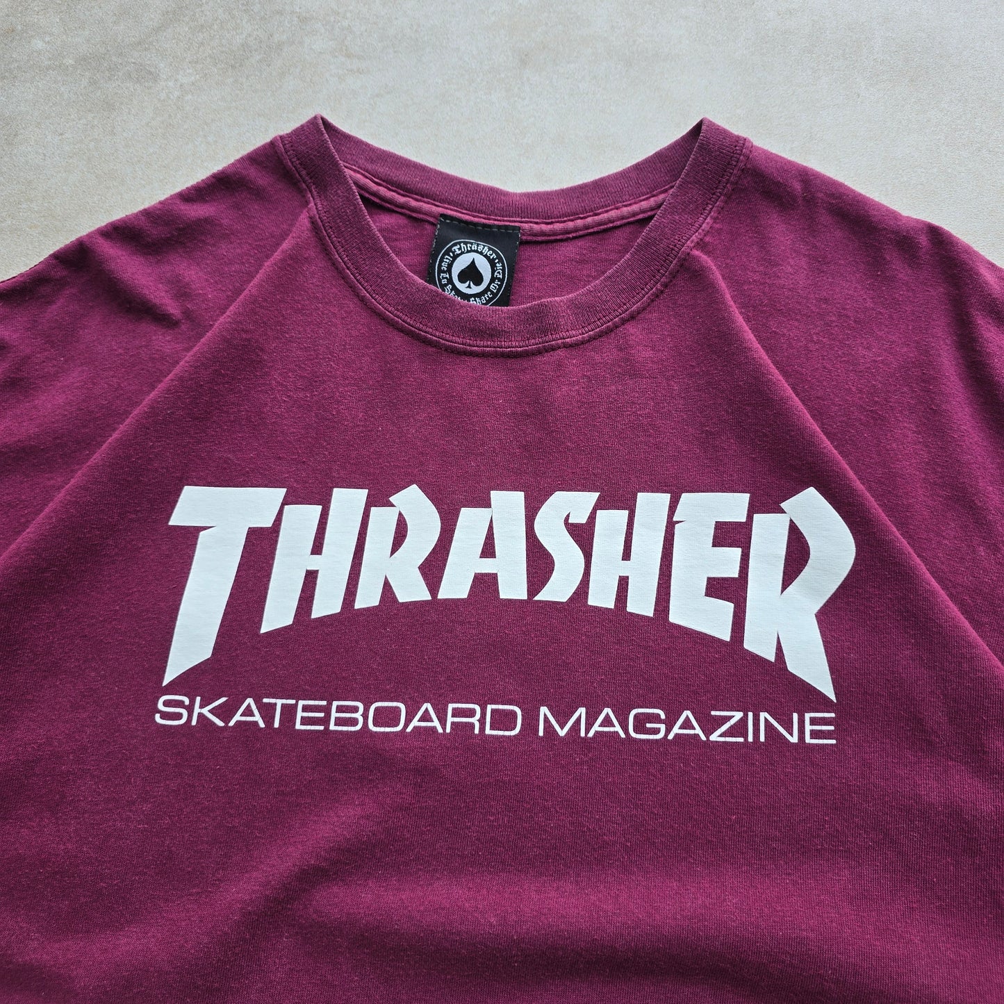 Thrasher Burgundy Tee - XXL