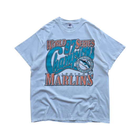 Vintage 1997 Florida Marlins World Series Champions Tee - XL