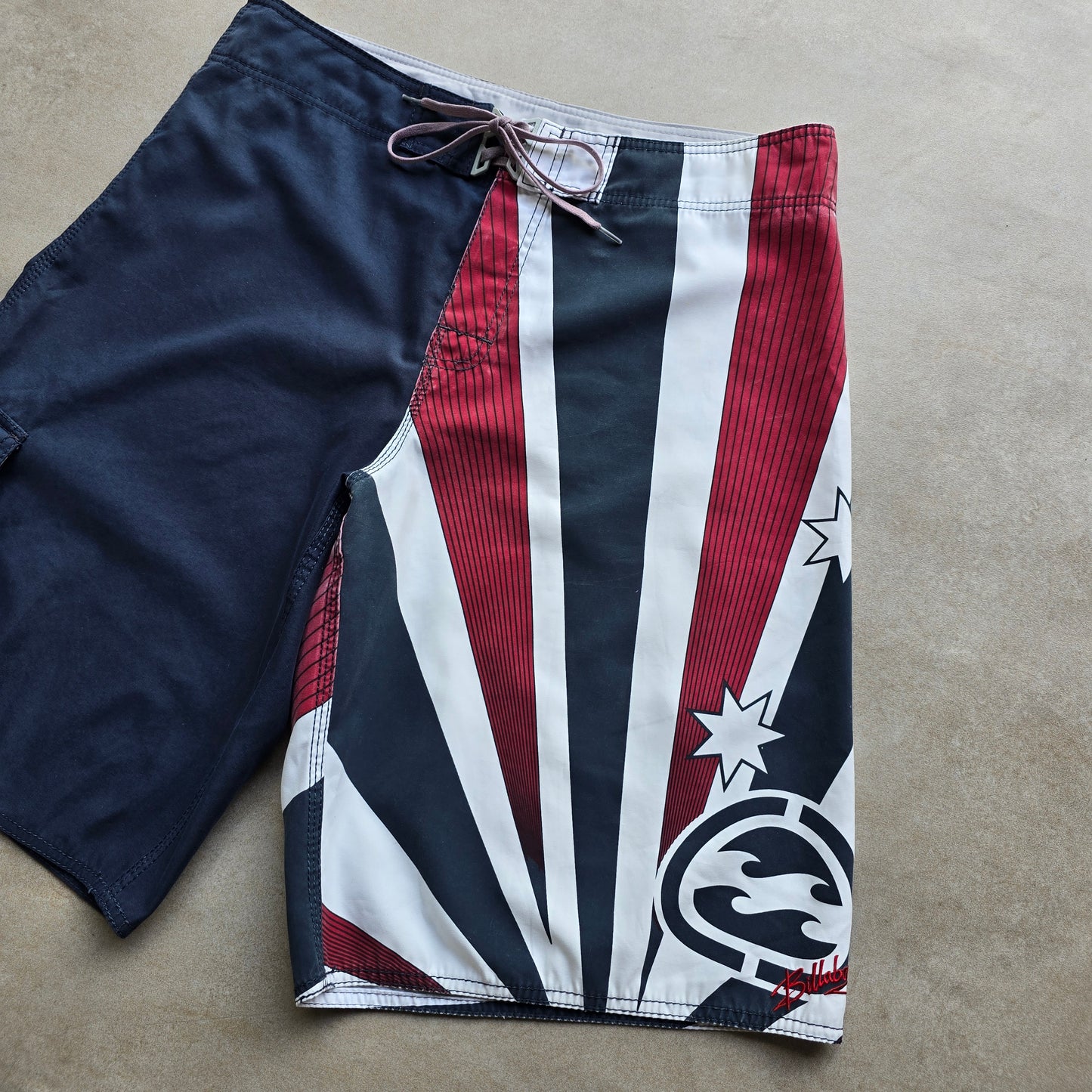 Vintage Y2K Billabong Australia Rising Sun Board Shorts - 36