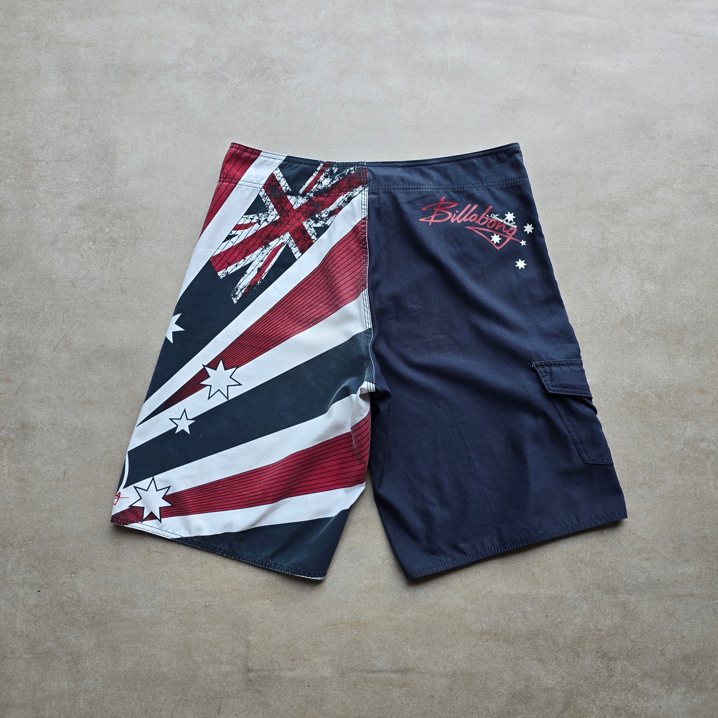 Vintage Y2K Billabong Australia Rising Sun Board Shorts - 36
