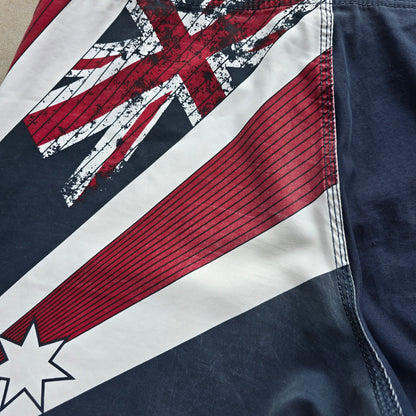 Vintage Y2K Billabong Australia Rising Sun Board Shorts - 36