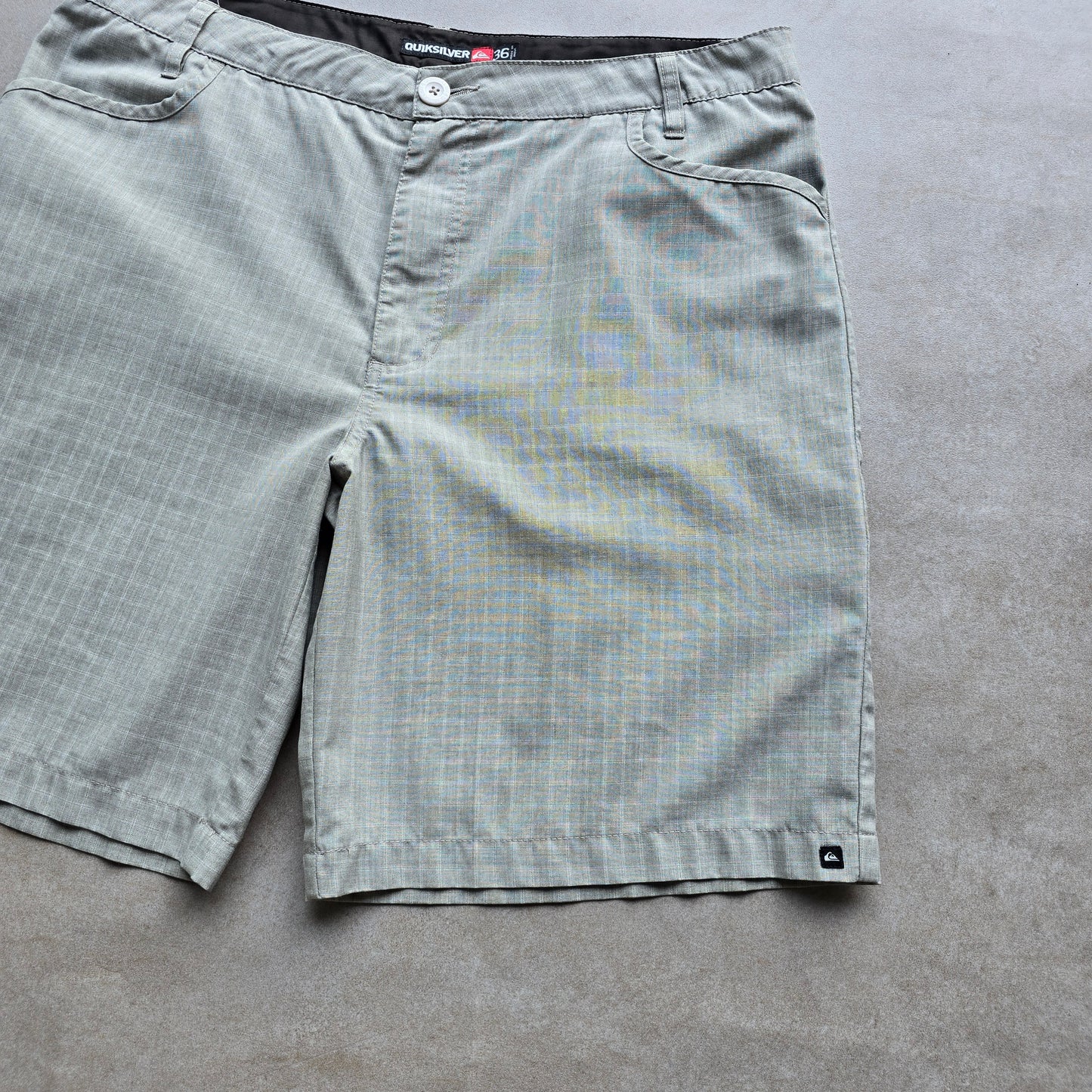Y2K Quiksilver Check Shorts - 36