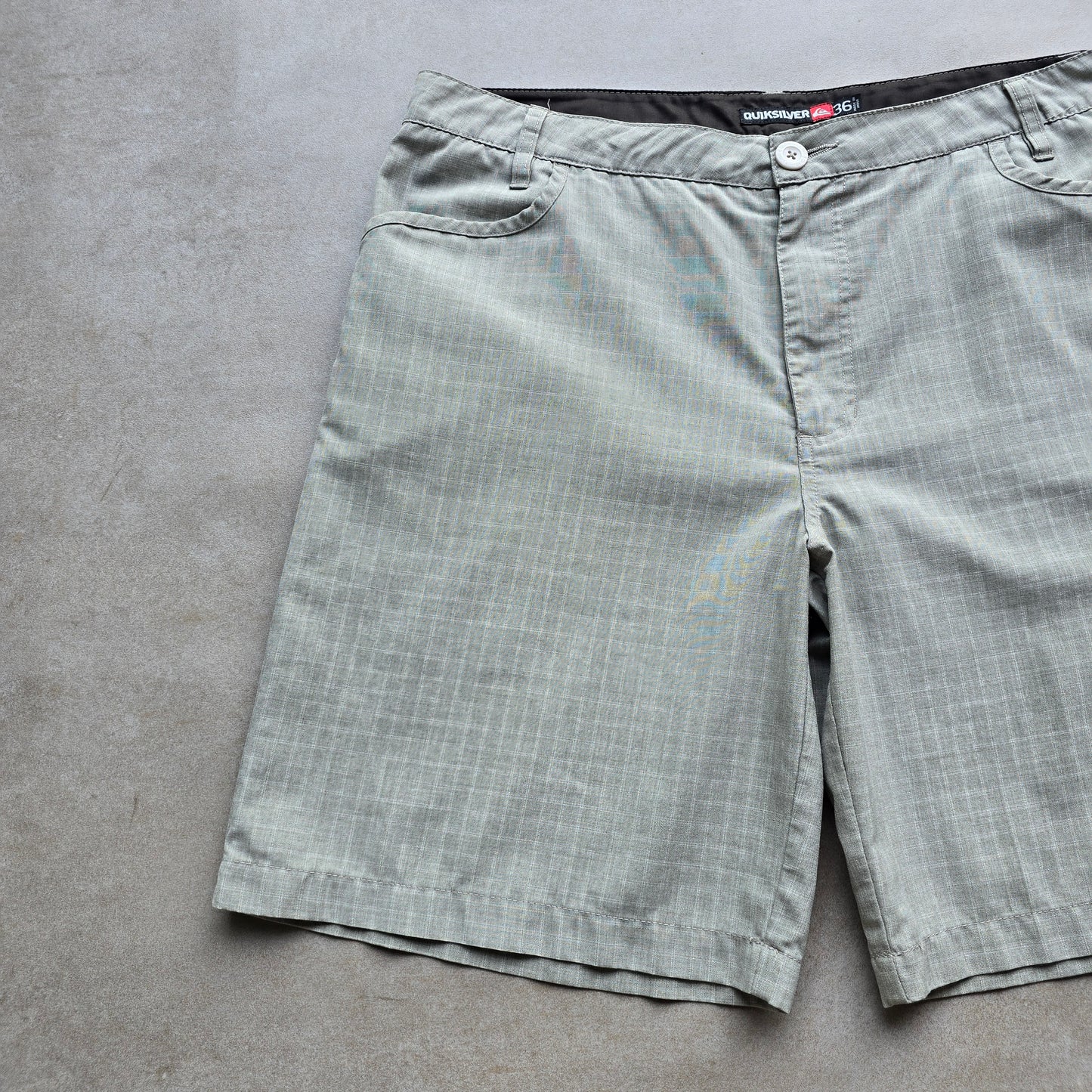 Y2K Quiksilver Check Shorts - 36