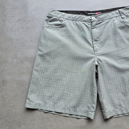 Y2K Quiksilver Check Shorts - 36