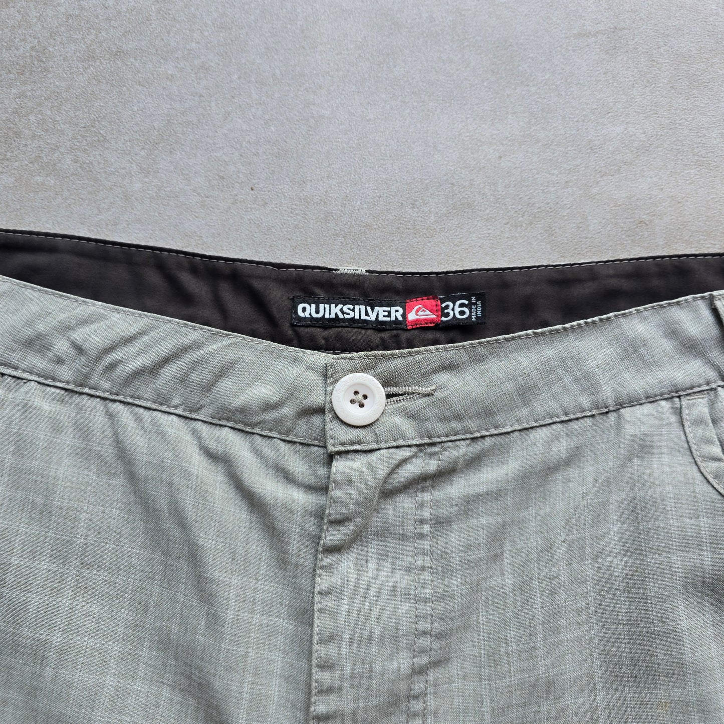 Y2K Quiksilver Check Shorts - 36