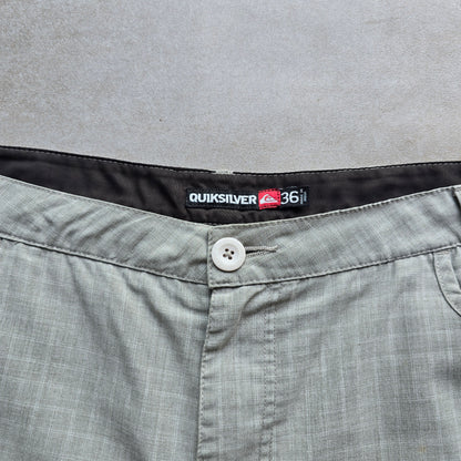 Y2K Quiksilver Check Shorts - 36