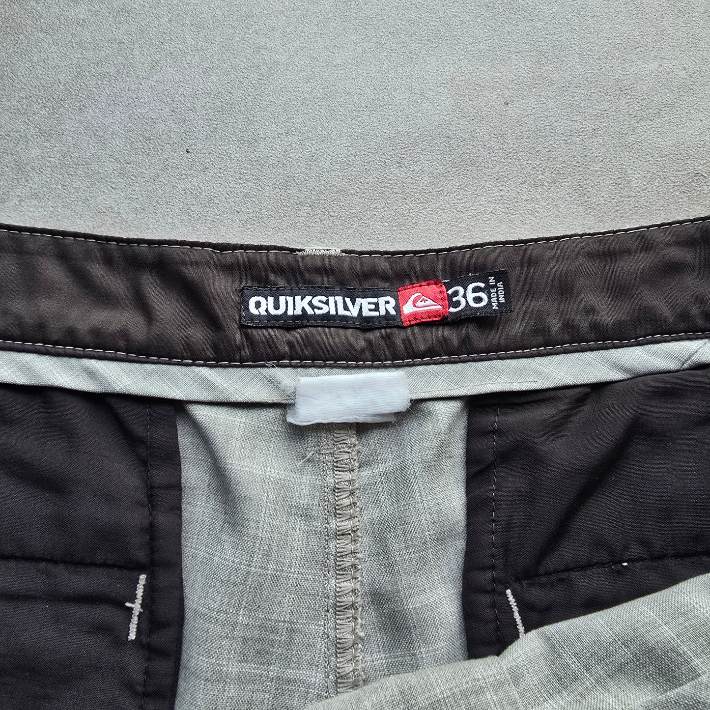 Y2K Quiksilver Check Shorts - 36