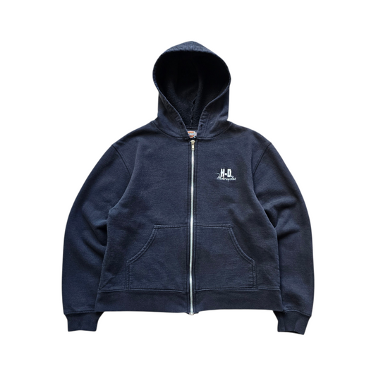 Vintage Harley Davidson Full Zip Hoodie - WMNS S