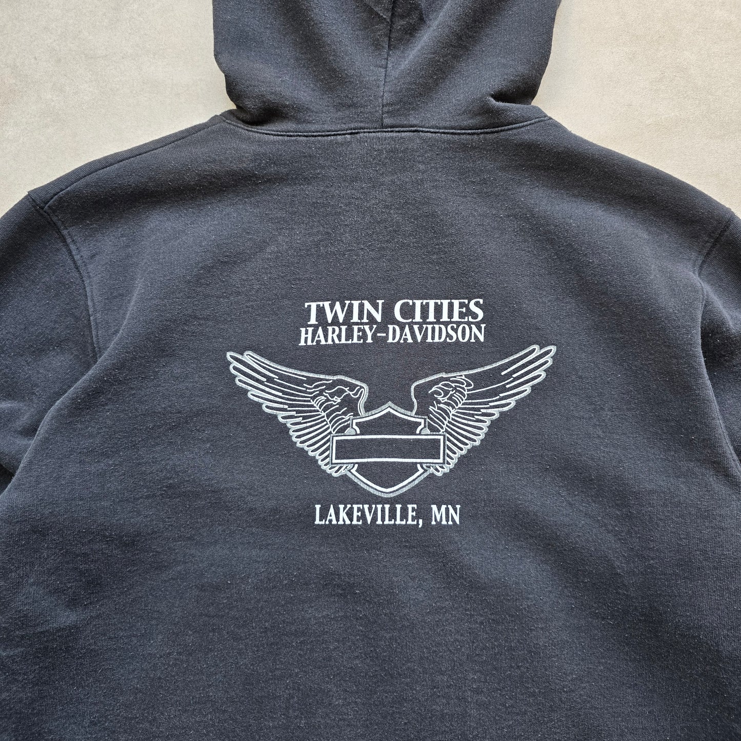 Vintage Harley Davidson Full Zip Hoodie - WMNS S