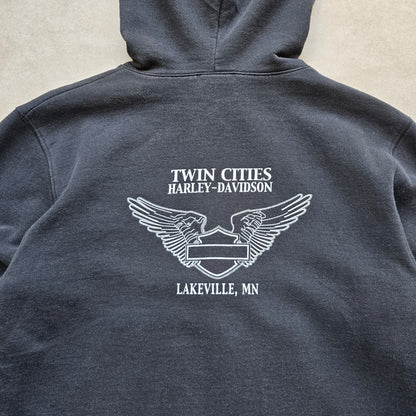 Vintage Harley Davidson Full Zip Hoodie - WMNS S