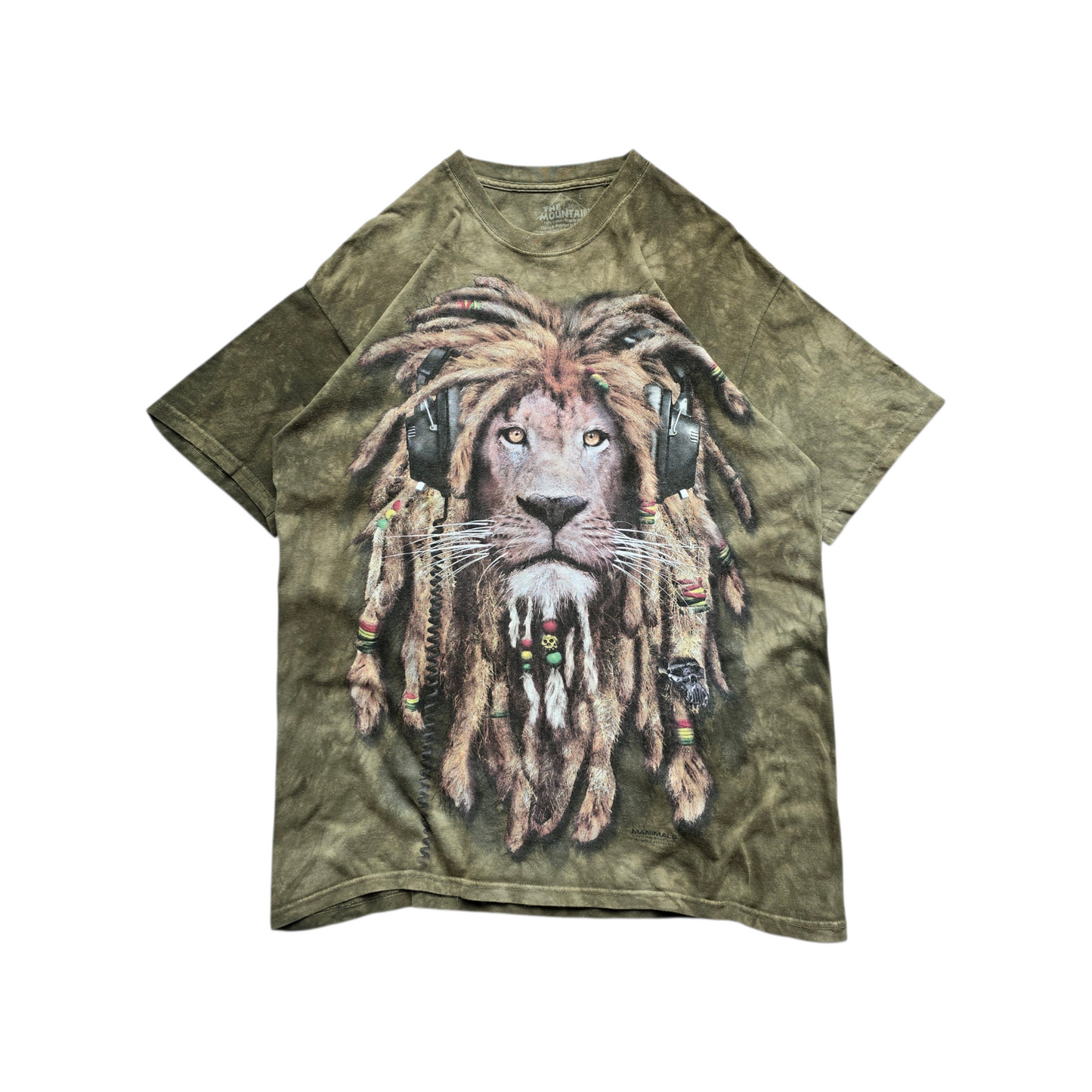 The Mountain Manimals Rasta Lion Tee - L